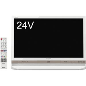 シャープ 24V型地上・BS・110度CSデジタルハイビジョン液晶テレビ BD/HDD500GB内蔵ホワイト系 LC-24R30-W