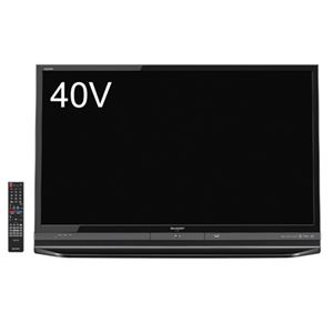シャープ BDドライブ＆1TB HDD内蔵・40V型地上・BS・110度CSデジタルフルハイビジョン液晶テレビビジュアルモーションガイド・2番組同時録画・ブラック系 LC-40R30-B