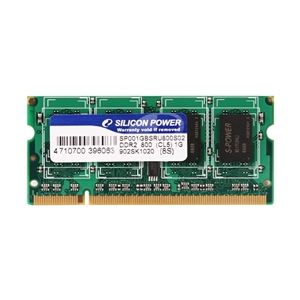 シリコンパワー メモリモジュール 200Pin SO-DIMM DDR2-800(PC2-6400) 1GBブリスターパッケージ SP001GBSRU800S02