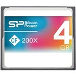 シリコンパワー コンパクトフラッシュカード 200倍速 4GB 永久保証 SP004GBCFC200V10