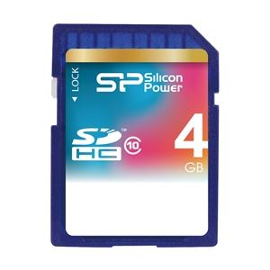 シリコンパワー SDHCメモリーカード 4GB (Class10) 永久保証 SP004GBSDH010V10 - 拡大画像