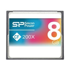 シリコンパワー コンパクトフラッシュカード 200倍速 8GB 永久保証 SP008GBCFC200V10
