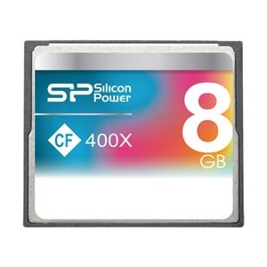 シリコンパワー コンパクトフラッシュカード 400倍速 8GB 永久保証 SP008GBCFC400V10