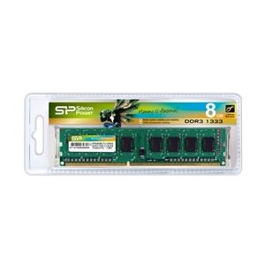 シリコンパワー メモリモジュール 240Pin DIMM DDR3-1333(PC3-10600) 8GBブリスターパッケージ SP008GBLTU133N02 - 拡大画像