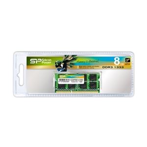 シリコンパワー メモリモジュール 204Pin SO-DIMM DDR3-1333(PC3-10600) 8GBブリスターパッケージ SP008GBSTU133N02 - 拡大画像