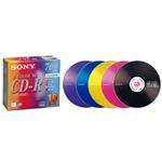 SONY データ用CD-R 追記型 700MB 48倍速 5色カラーMix 10枚P5mmスリムケース 10CDQ80EXS