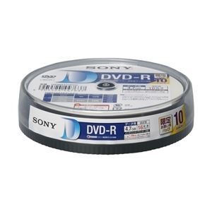 SONY データ用DVD-R 追記型 4.7GB 16倍速 プリンタブル 10枚パックスピンドルケース 10DMR47HPHG - 拡大画像