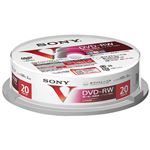 SONY ビデオ用DVD-RW 120分 2倍速 CPRM対応 ホワイトプリンタブル 20枚スピンドル 20DMW12MLPP