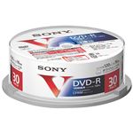 SONY ビデオ用DVD-R 追記型 120分 16倍速 CPRM対応 ホワイトプリンタブル30枚スピンドル 30DMR12MLPP