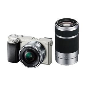 SONY デジタル一眼カメラ α6000 ダブルズームレンズキット シルバー ILCE-6000Y/S
