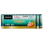 SONY 日本製 スタミナアルカリ乾電池(CO2約6%削減)単4形 12本パック(使用推奨期限10年) LR03SG-12PD