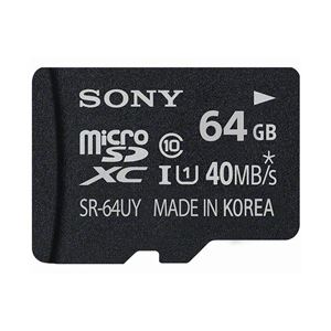 SONY microSDXCメモリーカード UHS-I 64GB Class10 SR-64UYA