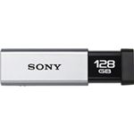 SONY USB3.0対応 ノックスライド式高速USBメモリー 128GB キャップレス シルバー USM128GT S