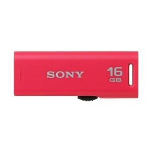 SONY USB2.0対応 スライドアップ式USBメモリー ポケットビット 16GB ピンクキャップレス USM16GR P - 拡大画像