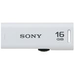 SONY USB2.0対応 スライドアップ式USBメモリー ポケットビット 16GB ホワイトキャップレス USM16GR W