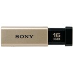 SONY USB3.0対応 ノックスライド式高速USBメモリー 16GB キャップレス ゴールド USM16GT N