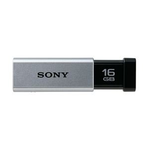 SONY USB3.0対応 ノックスライド式高速USBメモリー 16GB キャップレス シルバー USM16GT S - 拡大画像