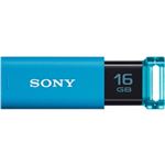 SONY USB3.0対応 ノックスライド式USBメモリー ポケットビット 16GB ブルーキャップレス USM16GU L