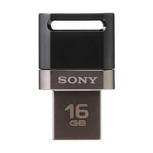 SONY USB2.0対応 スマートフォン・タブレットにも使えるUSBメモリー 16GB ブラック USM16SA1 B - 拡大画像