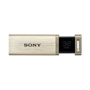 SONY USB3.0対応 ノックスライド式高速(226MB/s)USBメモリー 32GB ゴールドキャップレス USM32GQX N