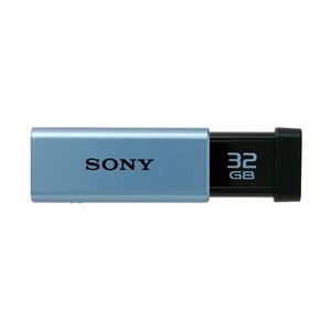 SONY USB3.0対応 ノックスライド式高速USBメモリー 32GB キャップレス ブルー USM32GT L - 拡大画像