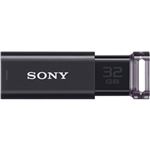 SONY USB3.0対応 ノックスライド式USBメモリー ポケットビット 32GB ブラックキャップレス USM32GU B