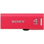 SONY USB2.0対応 スライドアップ式USBメモリー ポケットビット 4GB ピンクキャップレス USM4GR P