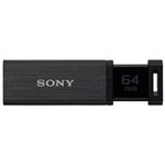 SONY USB3.0対応 ノックスライド式高速(226MB/s)USBメモリー 64GB ブラックキャップレス USM64GQX B