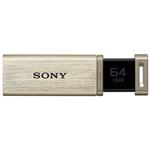 SONY USB3.0対応 ノックスライド式高速(226MB/s)USBメモリー 64GB ゴールドキャップレス USM64GQX N