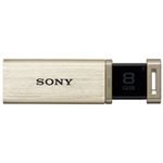 SONY USB3.0対応 ノックスライド式高速(110MB/s)USBメモリー 8GB ゴールドキャップレス USM8GQX N