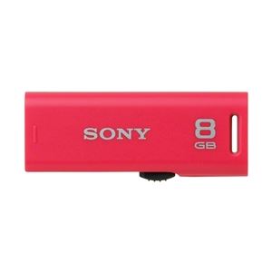 SONY USB2.0対応 スライドアップ式USBメモリー ポケットビット 8GB ピンクキャップレス USM8GR P - 拡大画像