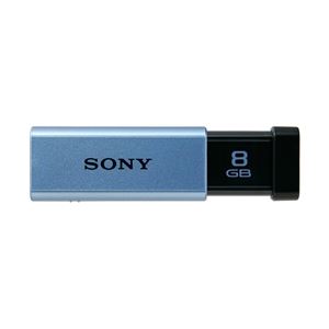 SONY USB3.0対応 ノックスライド式高速USBメモリー 8GB キャップレス ブルー USM8GT L - 拡大画像
