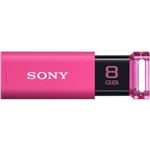 SONY USB3.0対応 ノックスライド式USBメモリー ポケットビット 8GB ピンクキャップレス USM8GU P