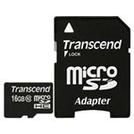 トランセンドジャパン microSDHCカード 16GB Class10 付属品(SDカード変換アダプタ付き) TS16GUSDHC10