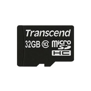 トランセンドジャパン 32GB microSDHCカード Class10 SD変換アダプタ同梱 TS32GUSDHC10