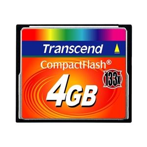 トランセンドジャパン 4GB コンパクトフラッシュカード (133X、TYPE I) TS4GCF133