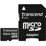 トランセンドジャパン microSDHCカード 4GB Class10 付属品(SDカード変換アダプタ付き) TS4GUSDHC10