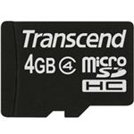 トランセンドジャパン microSDHCカード 4GB Class4 付属品(SDカード変換アダプタ付き) TS4GUSDHC4