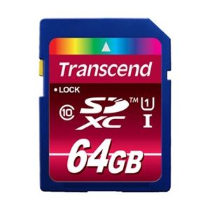 トランセンドジャパン 64GB SDXC Class10 UHS-Iカード TS64GSDXC10U1