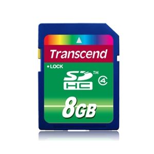 トランセンドジャパン 8GB SDHCカード CLASS4 TS8GSDHC4 - 拡大画像