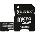 トランセンドジャパン microSDHCカード 8GB Class10 付属品(SDカード変換アダプタ付き) TS8GUSDHC10