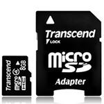 トランセンドジャパン microSDHCカード 8GB Class4 付属品(SDカード変換アダプタ付き) TS8GUSDHC4