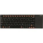 ユニーク タッチパッド搭載 ワイヤレスキーボード rapoo E2700 ブラック 2.4GHz5.6mm E2700