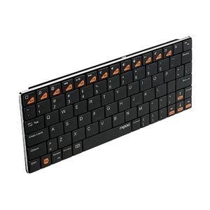ユニーク Bluetoothキーボード rapoo E6300 ブラック 5.6mmウルトラスリム E6300