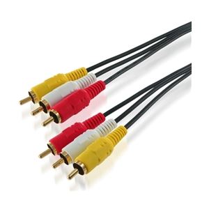 ハイパーツールズ 30M ビデオケーブル オス-オス[赤 白 黄] 3RCA-MM-30M