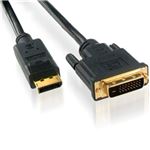 ハイパーツールズ 2m DisplayPort→DVI変換ケーブル オス・オス DPDM-2M-FP