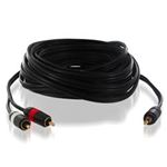 ハイパーツールズ 3.5mmステレオミニプラグ⇔RCA(赤・白)ケーブル 20m SMP-RCA-20M