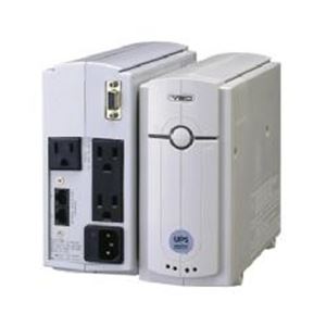 ユタカ電機製作所 常時商用方式UPSmini500II バッテリ期待寿命7年/筐体ホワイトモデル接点通信対応 YEUP-051MA - 拡大画像