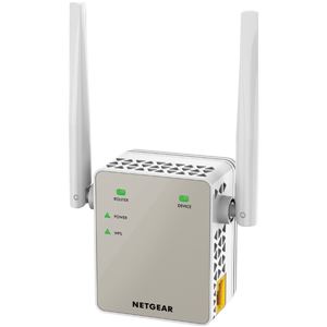 NETGEAR Inc. EX6120 802.11ac/a/b/g/n対応 867+300Mbps2バンド(2.4GHz/5GHz) ウォールプラグ/AP/イーサネットコンバータ/有線ポート/無線LAN中継器 1年保証 EX6120-100JPS 商品画像