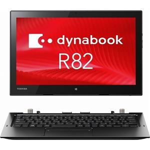 東芝 dynabook R82/B:Corem5-6Y54、4GB、128GB_SSD、デジタイザー+タッチパネル付12.5型FHD、WLAN+BT、キーボードドック付、10Pro 64 bit、Office無 PR82BEUDC47AD11 商品画像